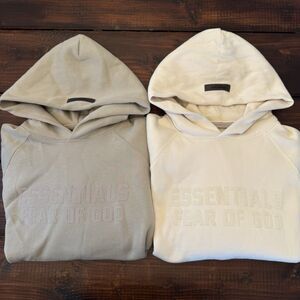Lot of 2 Fear of God Essentials Hoodies